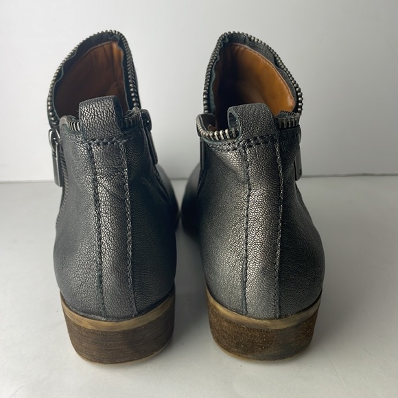 Lucky Brand Bartalino Pewter Gray Ankle Boots 7.5 - Picture 4 of 9